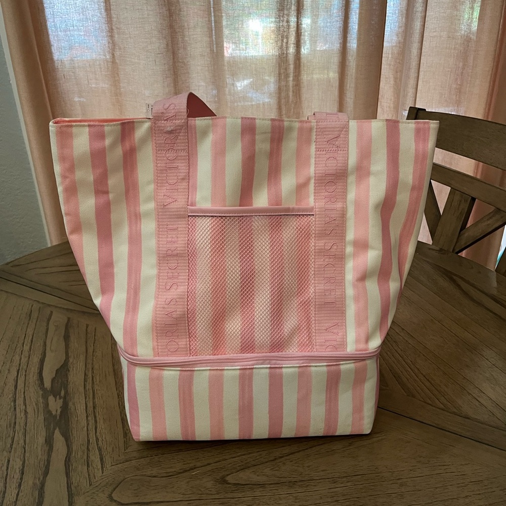 Victoria's Secret Pink Canvas Tote Bag Set